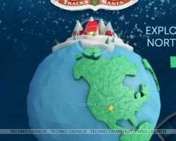 The exact route of Santa Claus in Internet Explorer