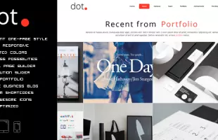 Themeforest : DOT - Creative One Page Multi-Purpose Theme