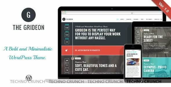 Themeforest : Grideon - Responsive Creative WordPress Theme