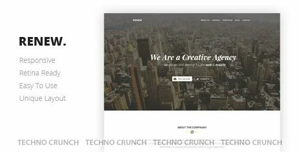 Themeforest : RENEW Creative One Page Template