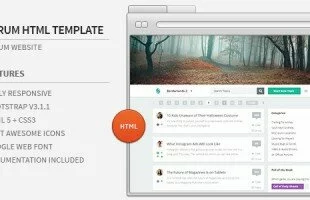 Themeforest : Forum Website HTML Template