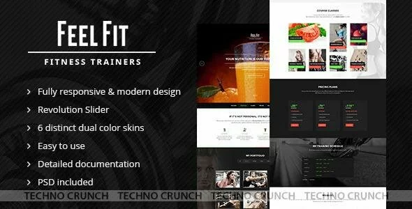 Themeforest : Personal Trainer - One Page HTML5 Template