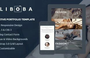 Themeforest : Aliboba | One Page Creative Portfolio Template