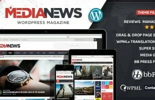 Themeforest : MediaNews - WordPress News,Magazine,Blog Theme