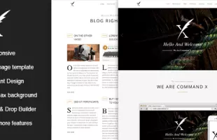 Themeforest : CMDX – Elegant Onepage WordPress Theme