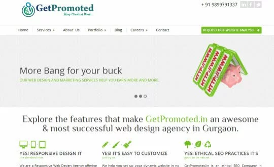 GetPromoted.in Web Design Gurgaon