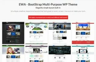 EWA Bootstrap Multi Purpose Wordpress Theme