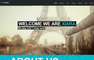Xiara - Responsive WordPress One Page Parallax
