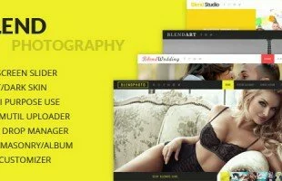 Blend - Fullscreen Photography Wordpress Theme
