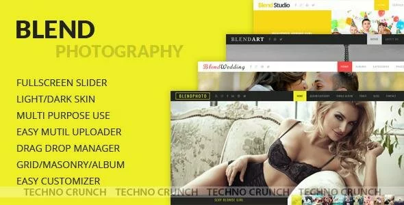 Blend - Fullscreen Photography Wordpress Theme