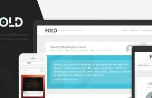 Fold - Clean & Flat Wordpress Blog Theme