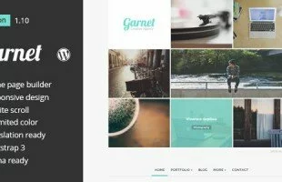 Themeforest: Garnet Creative Portfolio WordPress Theme
