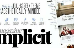 Themeforest: Implicit - Full-Screen Blazing-Fast Magazine Theme
