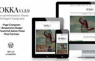 Themeforest : Mokka - Minimal & Elegant WordPress Blog