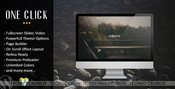 One Click – Parallax One Page Wordpress Theme